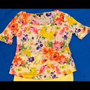 Lauren by RL floral tee
